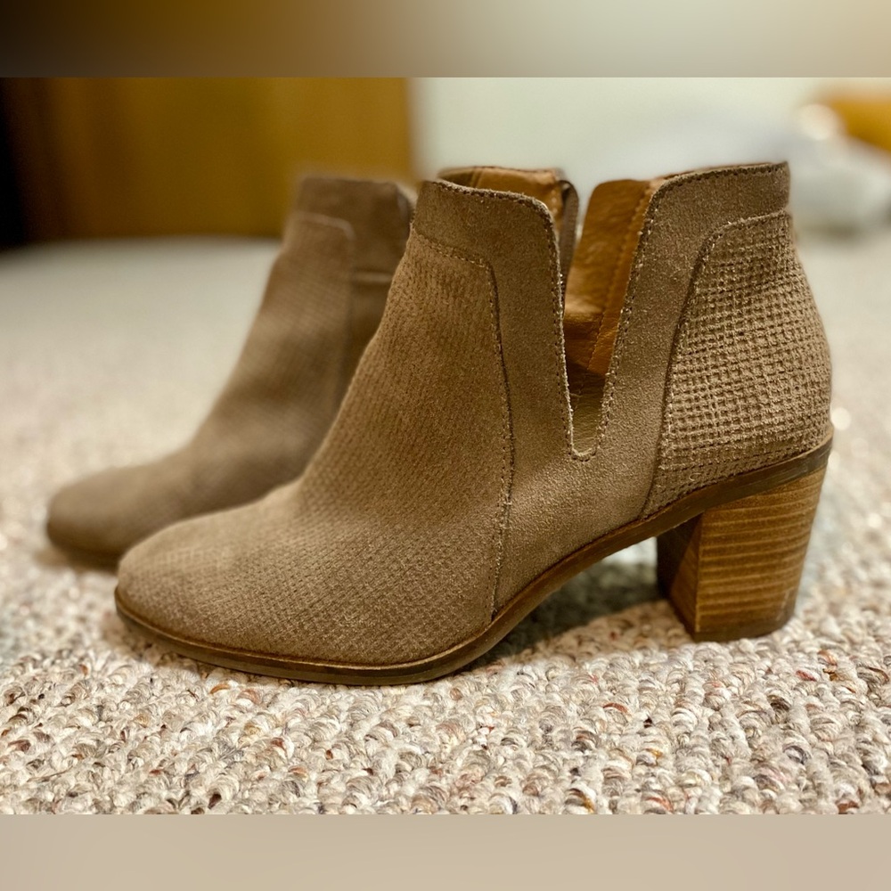 Lucky Brand block heel booties